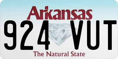 AR license plate 924VUT
