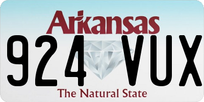 AR license plate 924VUX