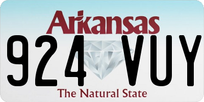AR license plate 924VUY