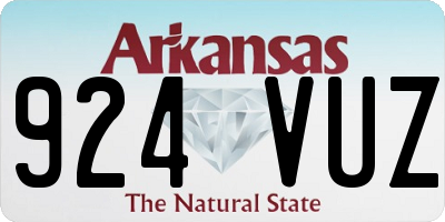 AR license plate 924VUZ