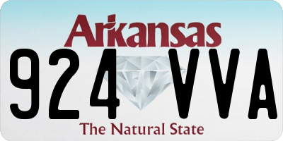 AR license plate 924VVA