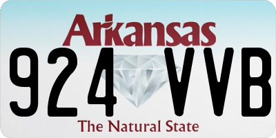 AR license plate 924VVB