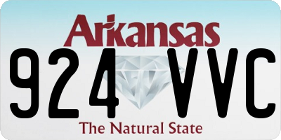 AR license plate 924VVC
