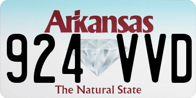 AR license plate 924VVD