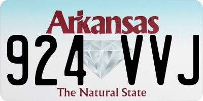 AR license plate 924VVJ