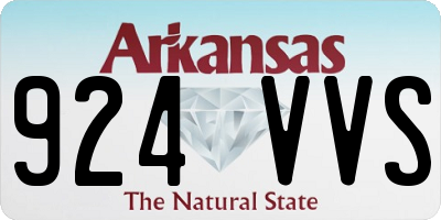 AR license plate 924VVS