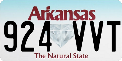 AR license plate 924VVT