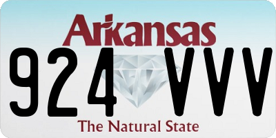 AR license plate 924VVV