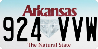 AR license plate 924VVW