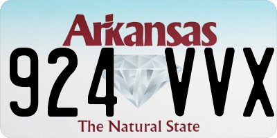 AR license plate 924VVX