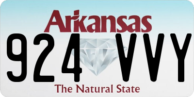 AR license plate 924VVY