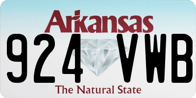 AR license plate 924VWB