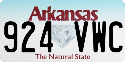 AR license plate 924VWC