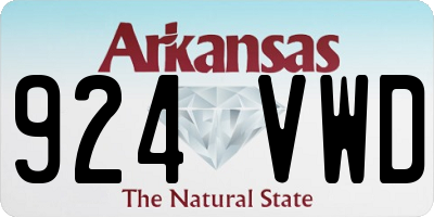 AR license plate 924VWD