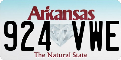 AR license plate 924VWE