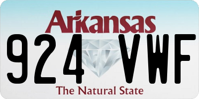 AR license plate 924VWF