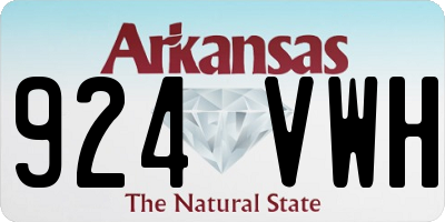 AR license plate 924VWH