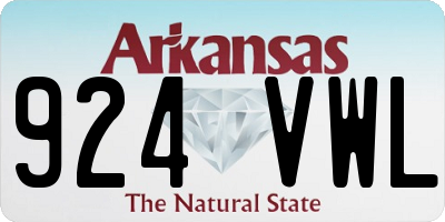 AR license plate 924VWL