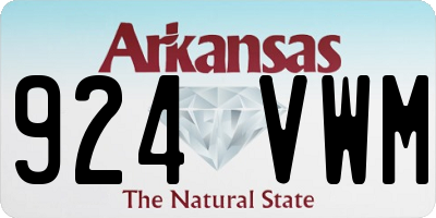 AR license plate 924VWM