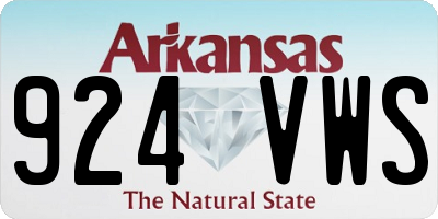 AR license plate 924VWS