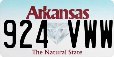 AR license plate 924VWW