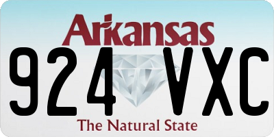 AR license plate 924VXC