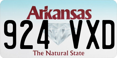 AR license plate 924VXD
