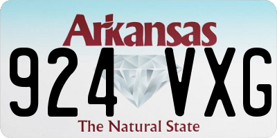 AR license plate 924VXG
