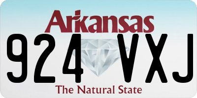 AR license plate 924VXJ