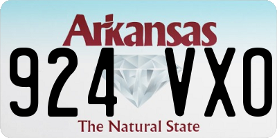 AR license plate 924VXO