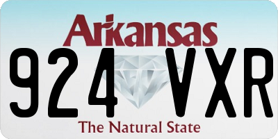 AR license plate 924VXR
