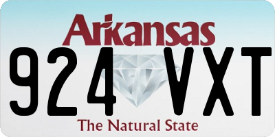 AR license plate 924VXT