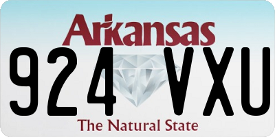 AR license plate 924VXU