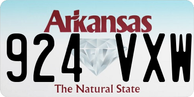 AR license plate 924VXW