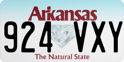 AR license plate 924VXY