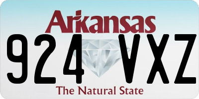 AR license plate 924VXZ