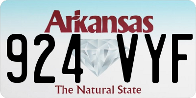 AR license plate 924VYF