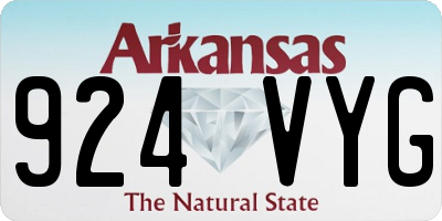 AR license plate 924VYG