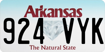 AR license plate 924VYK