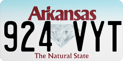 AR license plate 924VYT