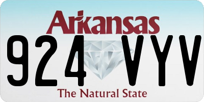 AR license plate 924VYV