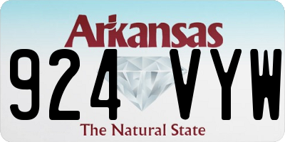 AR license plate 924VYW
