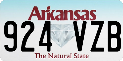 AR license plate 924VZB
