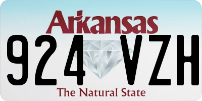 AR license plate 924VZH