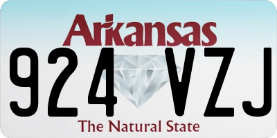 AR license plate 924VZJ