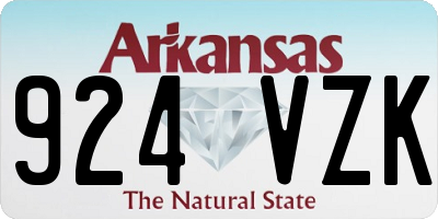 AR license plate 924VZK