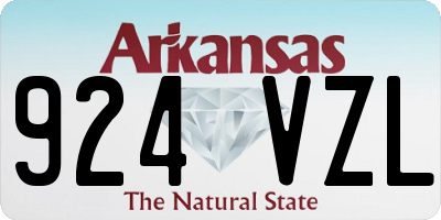 AR license plate 924VZL