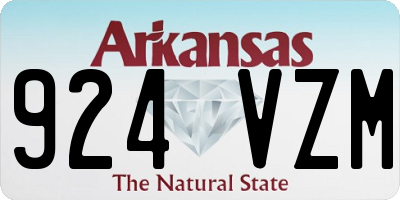 AR license plate 924VZM