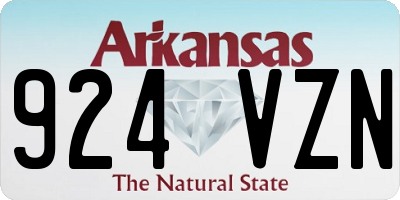 AR license plate 924VZN