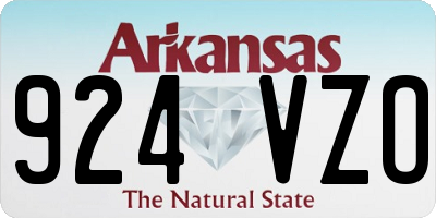 AR license plate 924VZO